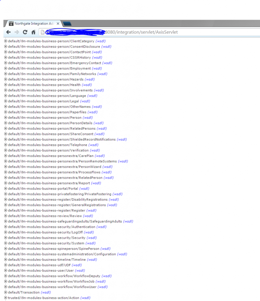 api list